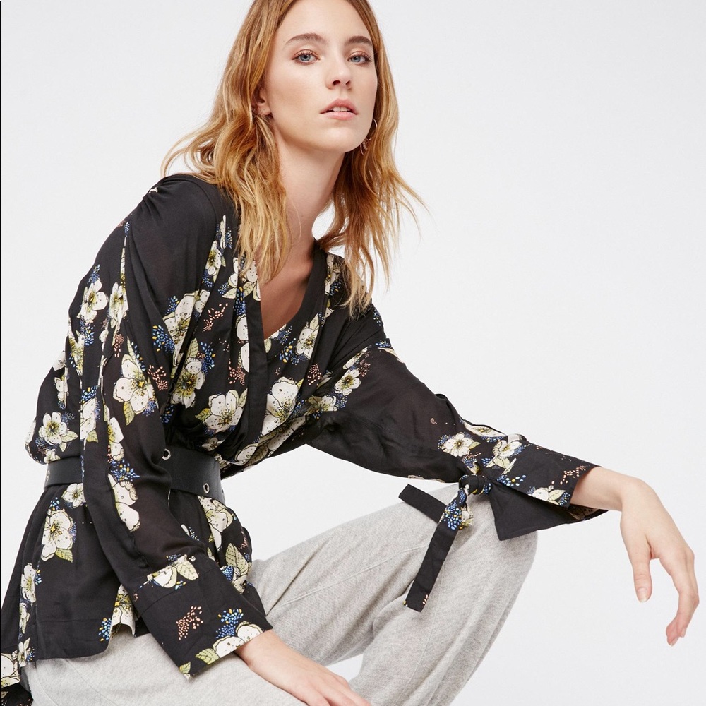 NWT Free People Tuscan Dreams Tunic Top Size XS